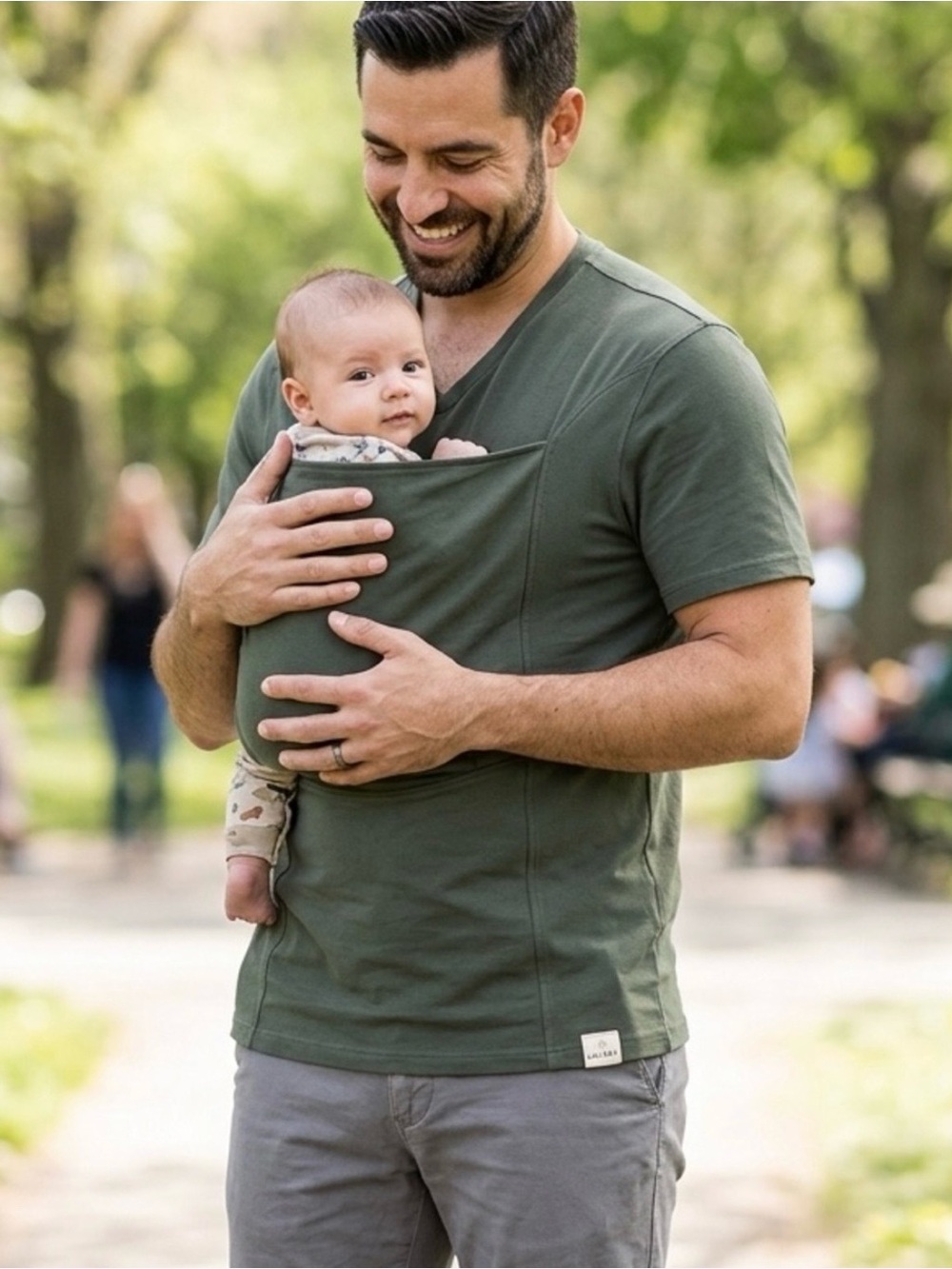 LALABU- The Dad Shirt Fern Green Size L